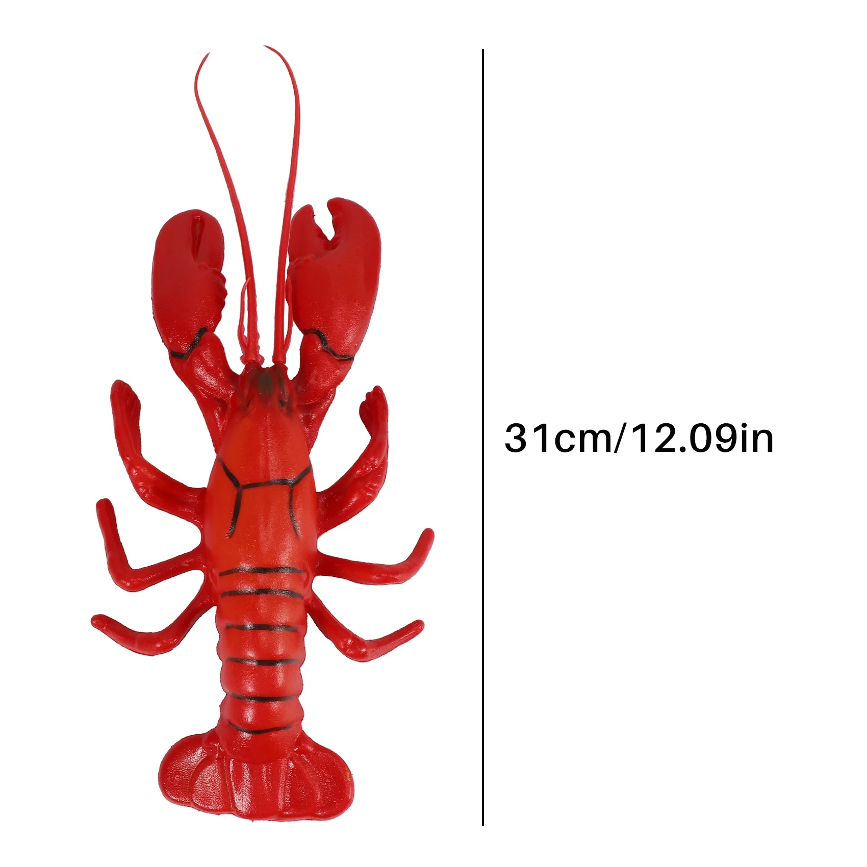 【Today-Only!】12 X 5 Inch Big Fake Lobster Model For Dispaly Artificial Marine Animals Decoration