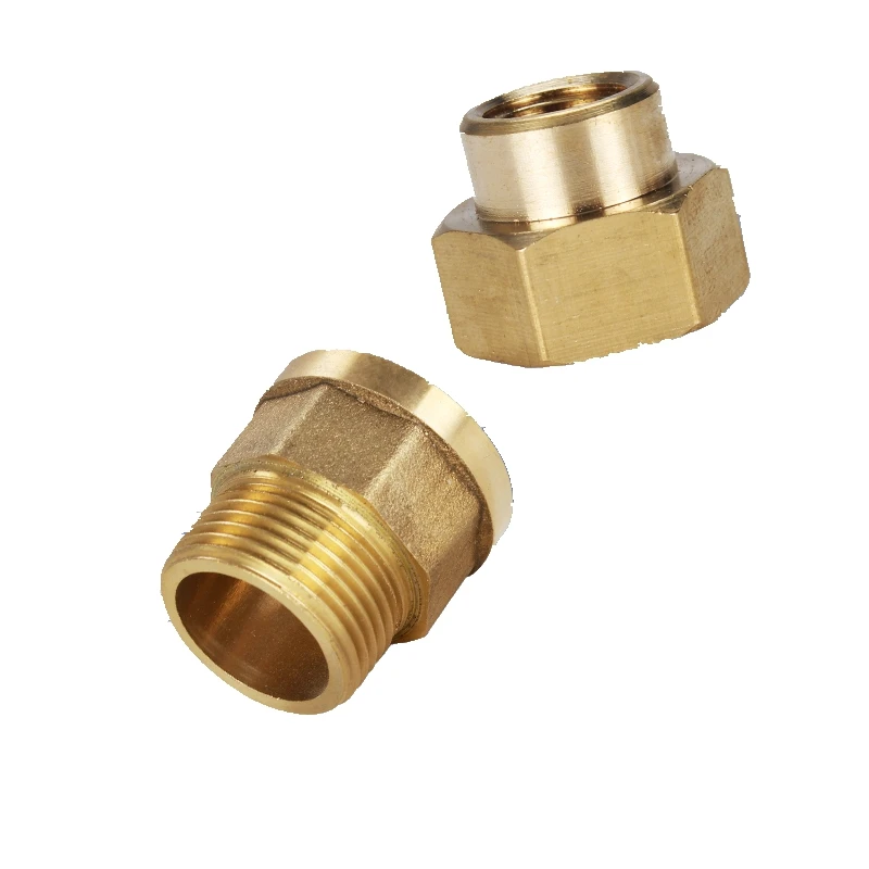 Brass 1/8 1/4 3/8 1/2 3/4 Female to Male Threaded Hex Bushing Reducer Copper Pipe Fitting Water Gas Adapter Coupler Connector