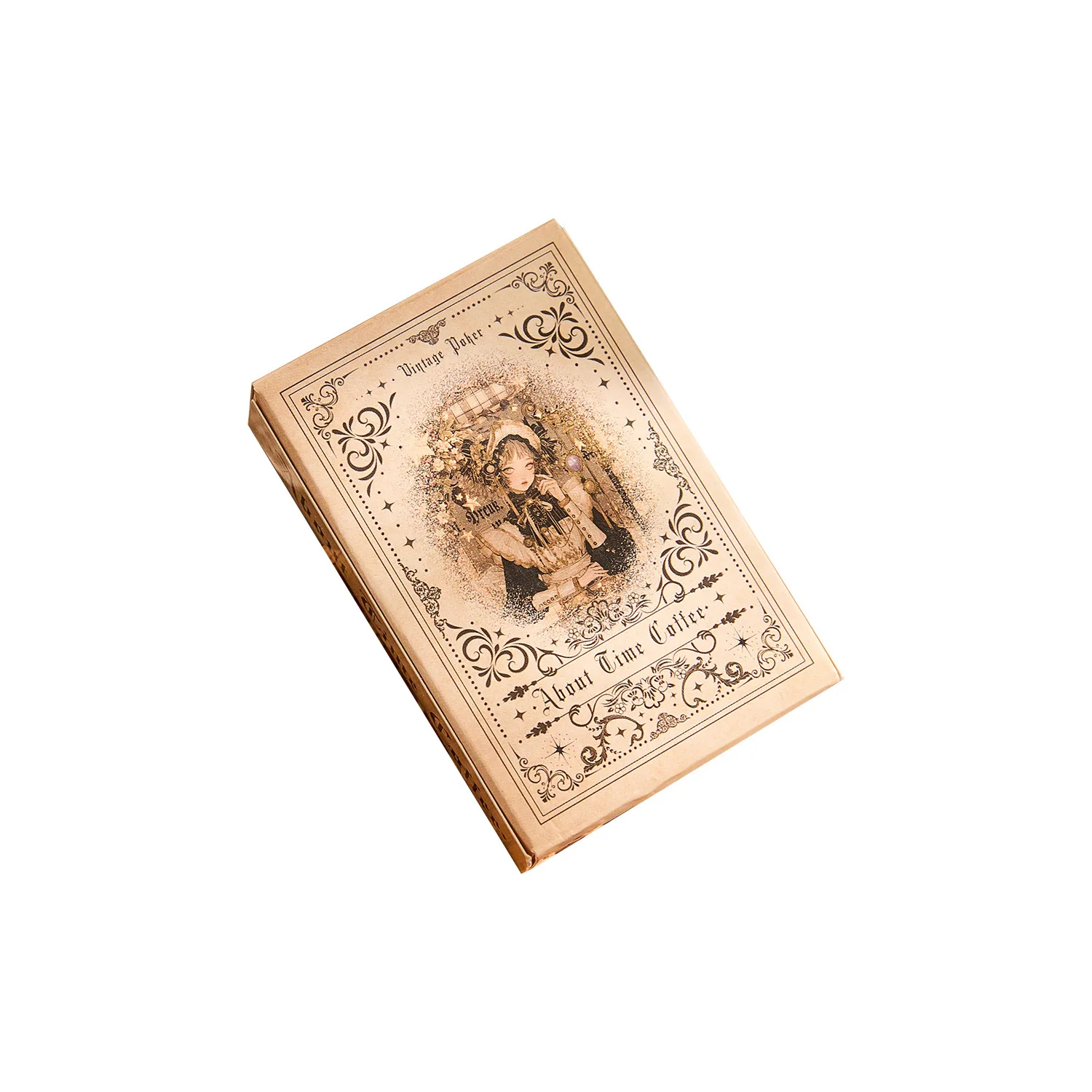 4style 55pcs Vintage Style Poker Playing Cards Set Magic Cards Pokers Durable Waterproof Cards Deck Board Games Retro Poker