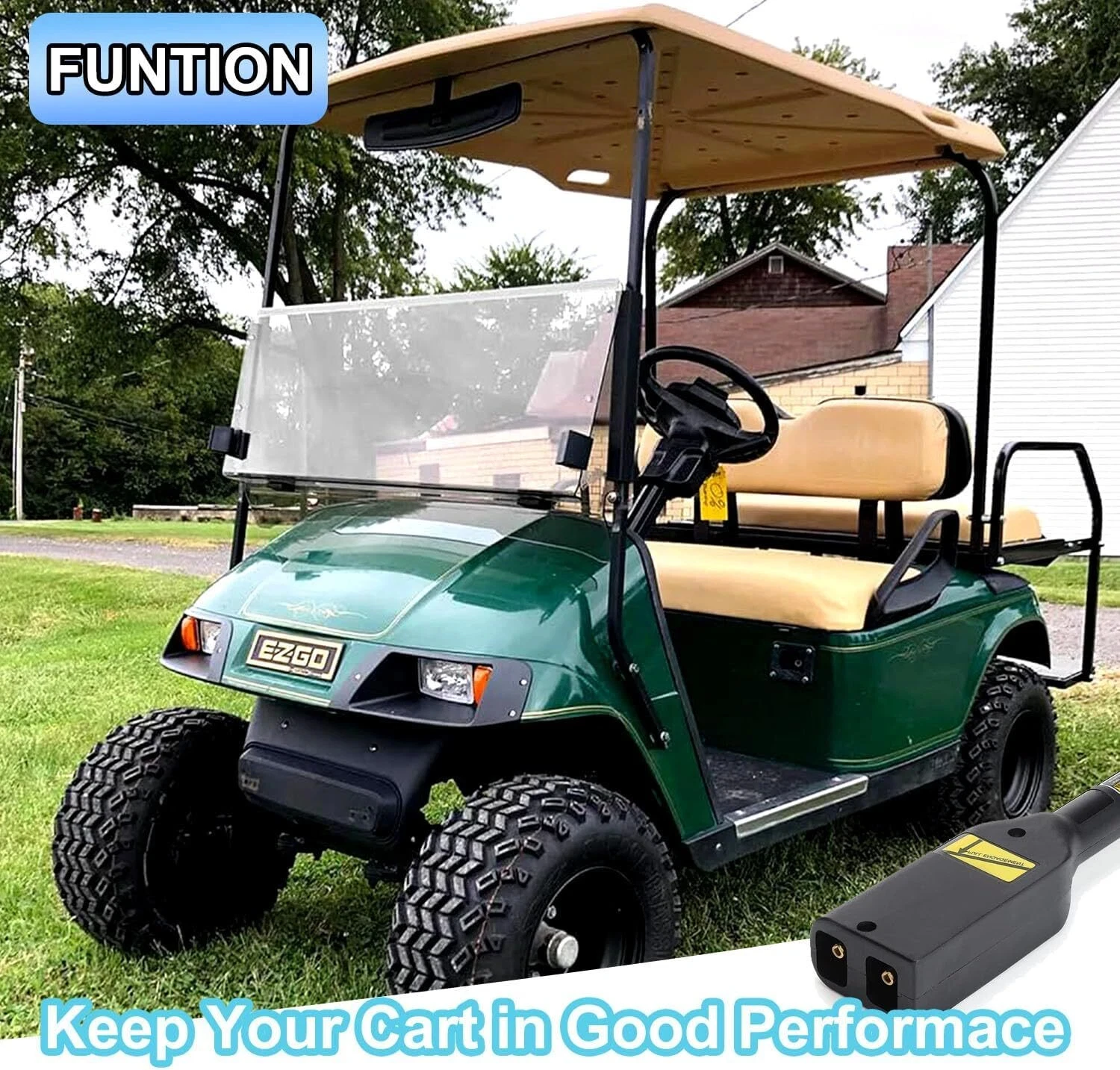 Spina maniglia caricabatterie EZGO 36V per carrello da golf TXT Medalist Electric (1996-UP) 73345G01