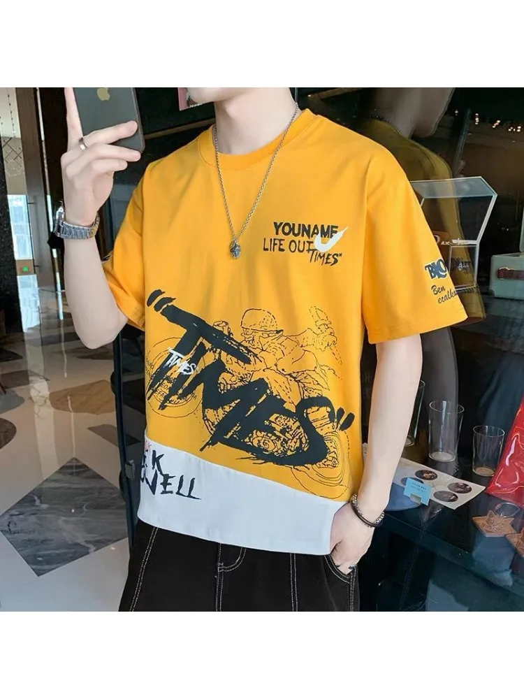 Tshirt for Men 2024 Trendy man Tops Quick-drying T-shirt streetwear O-Neck Short sleeve tee Casual Oversized Tshirt Y2k t-shirts