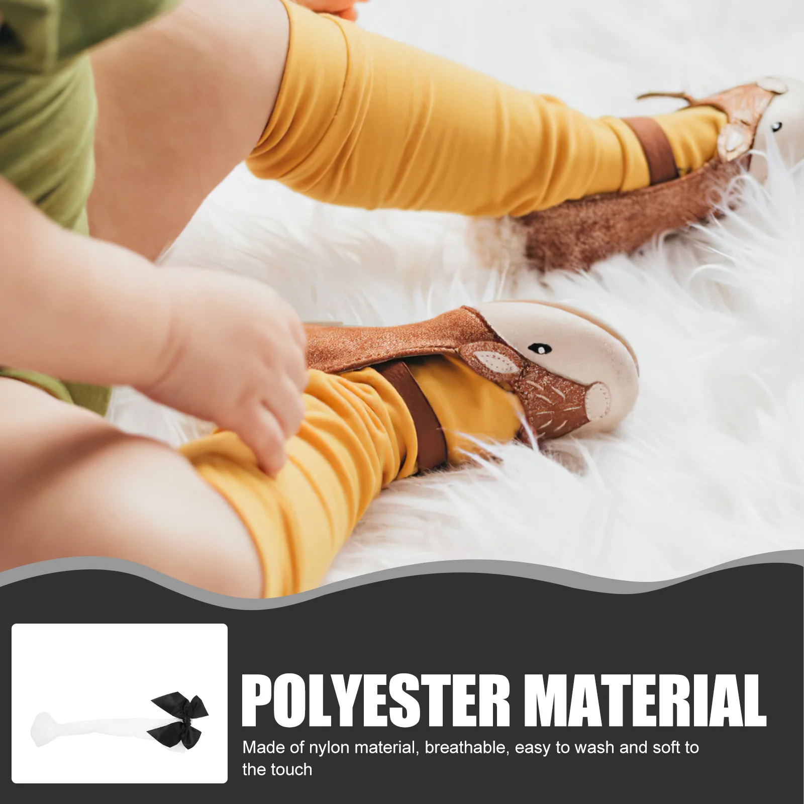 1 쌍 어린이 짧은 하이 앵클 보우노트 장식 유아 소녀 메쉬 통기성 경량 여름용 얇은 소녀용