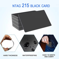 5/10pcs NFC Cards black Blank for NTAG215 504Bytes Tags Written by Tagmo Works with Switch Available for All NFC Mobile Phone