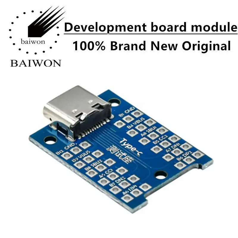 USB 3.1 test socket Type-C data cable test board with board USB C female socket with PCB test stand