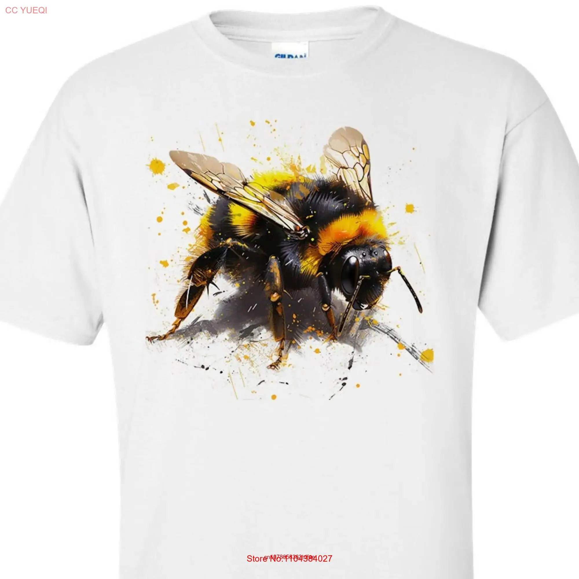 Bumble Bee T Shirt Keeper Honeybee Honeycomb Organic Honey long or short sleeves