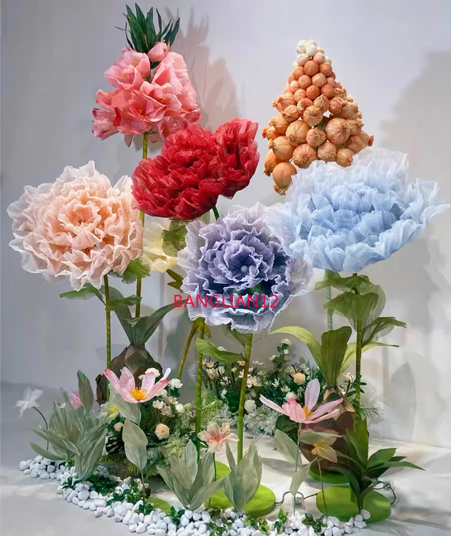 

Большие электрические открывающиеся и закрывающие цветы, движущиеся механические цветы, автоматические сенсорные свадебные/коммерческие композиции.