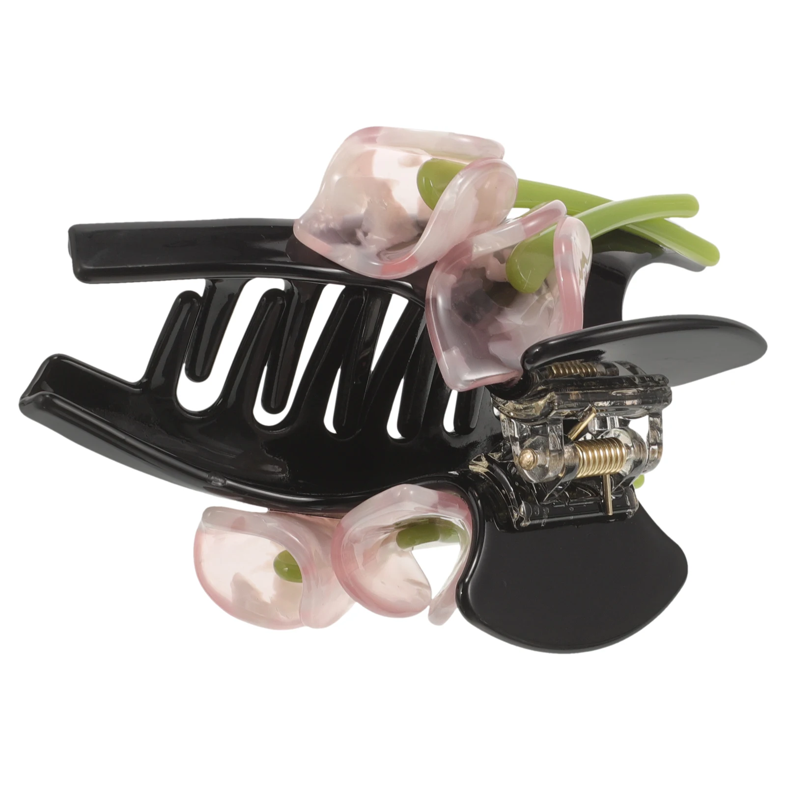 

Large Claw Clip Flower Decorative Claw Clip For Women Thick Floral Hair Accessories Lightweight Comfortable Face Wash Makeup Gym