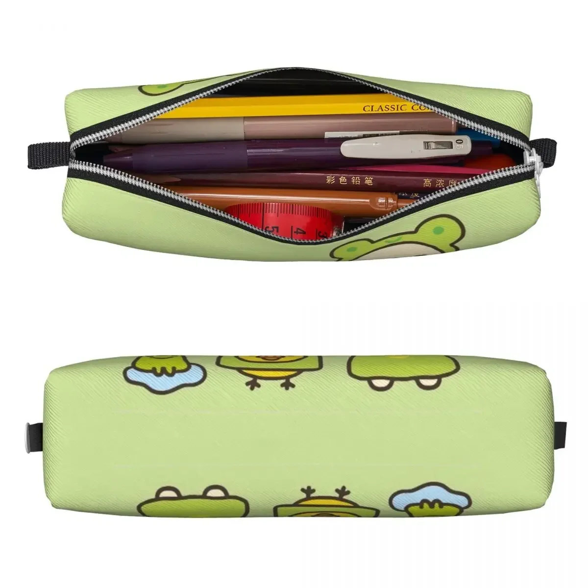 Frog Rilakkuma And Friends Pencil Case Fun Pen Bag Kids Large Storage Office Cosmetic  Pouch