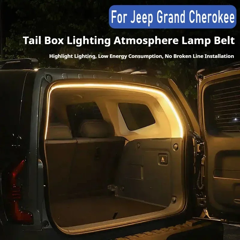 

Rear Trunk LED Light Bar Strips Trunk Interior Decorative Lamp Strip Fit For Jeep Grand Cherokee Interior Accessory Atmosphere