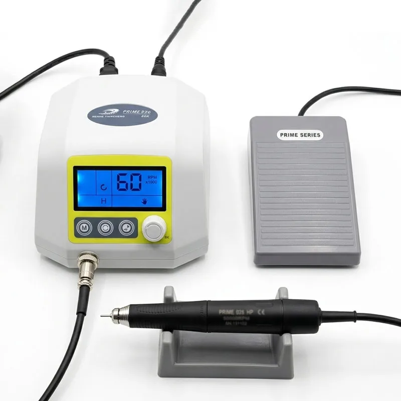 RHJC PRIME 926 Brushless Micromotor 60000RPM 250W High Torque LCD Display Jewelry Gem Engraving Dental Lab Rotary Tool