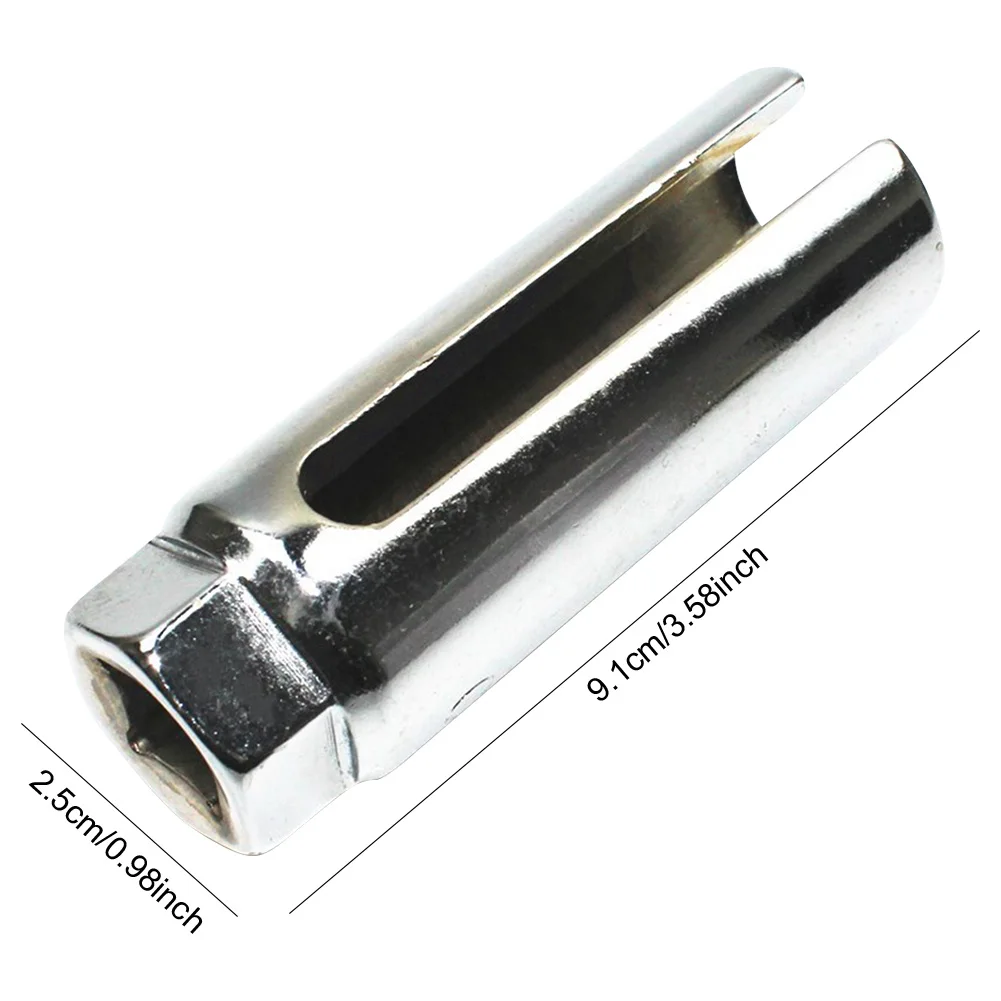 1/2inch Drive Socket Wrench Hexagonal Opening 22mm Removal Sleeve Oxygen Sensor Wrench Removal Installation Tool for Repairing