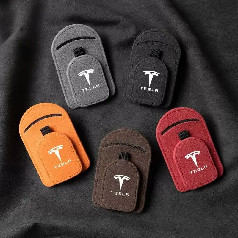 ل تسلا نموذج 3 نماذج ModelY ModelX لفائف رودستر سيارة الشمس قناع حقيبة التخزين نظارات كليب الملحقات #1