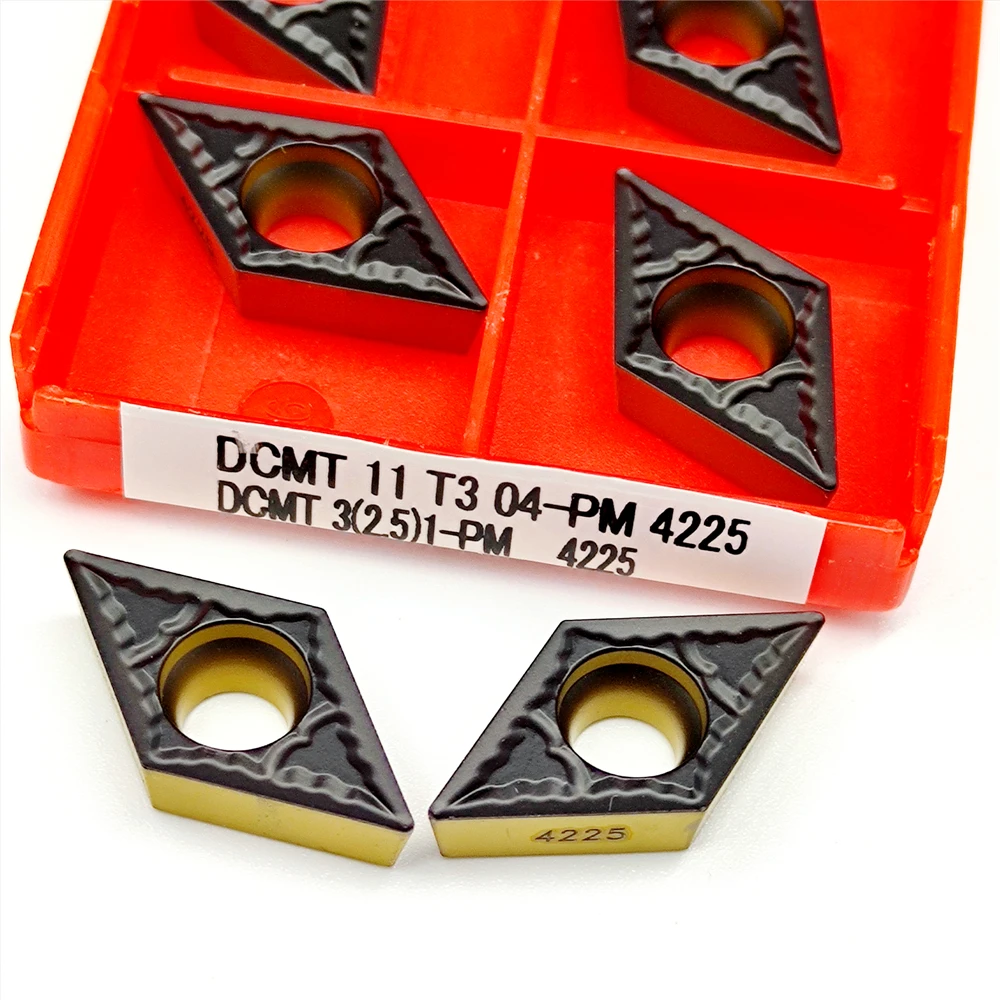 DCMT11T304 DCMT11T308 PM4225 Carbide Insert DCMT 11T304 11T308 Inner Hole Stainless Steel Boring CNC Llathe Cutting Turning Tool