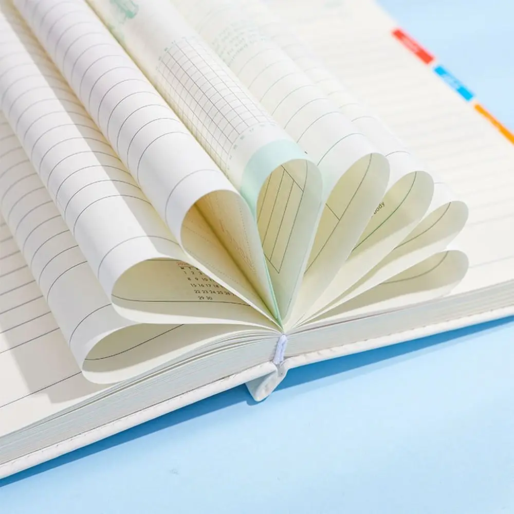 English 2026 Schedule Planner Notepad 12 Months Bookmark A5 Agenda Planning Notebook Thick Paper Portable To-do List Notebook