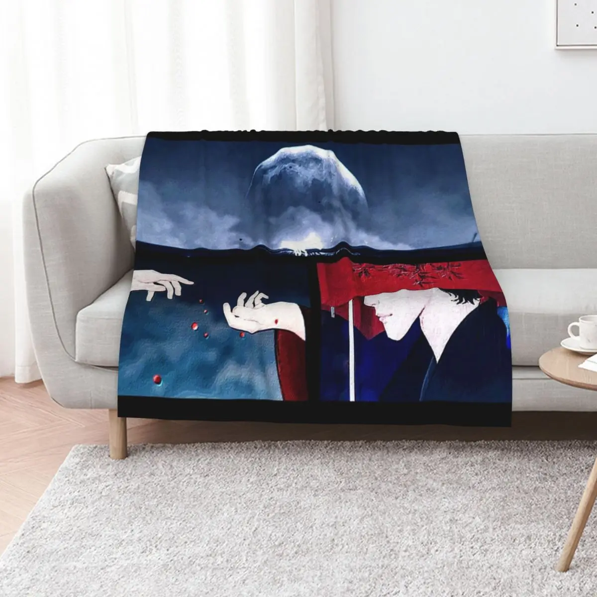 Tale of the Nine Tailed collage Throw Blanket Furrys Sleeping Bag Bed covers Blankets Sofas Of Decoration Weighted Blankets