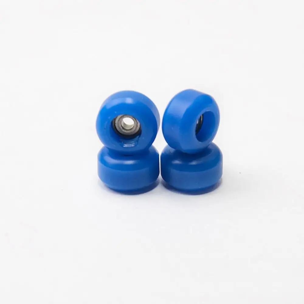

4Pcs Durable Professional Bearing Wheel Urethane PU Metal Fingerboard Wheels CNC Mini Finger Skate Board Accessory