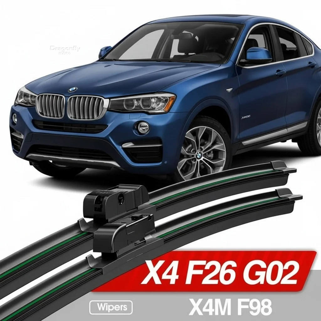 

For BMW X4 F26 G02 X4M F98 2014-2023 Front Windshield Wiper Blades 2pcs Windscreen Window Accessories 2015 2017 2018 2020 2022