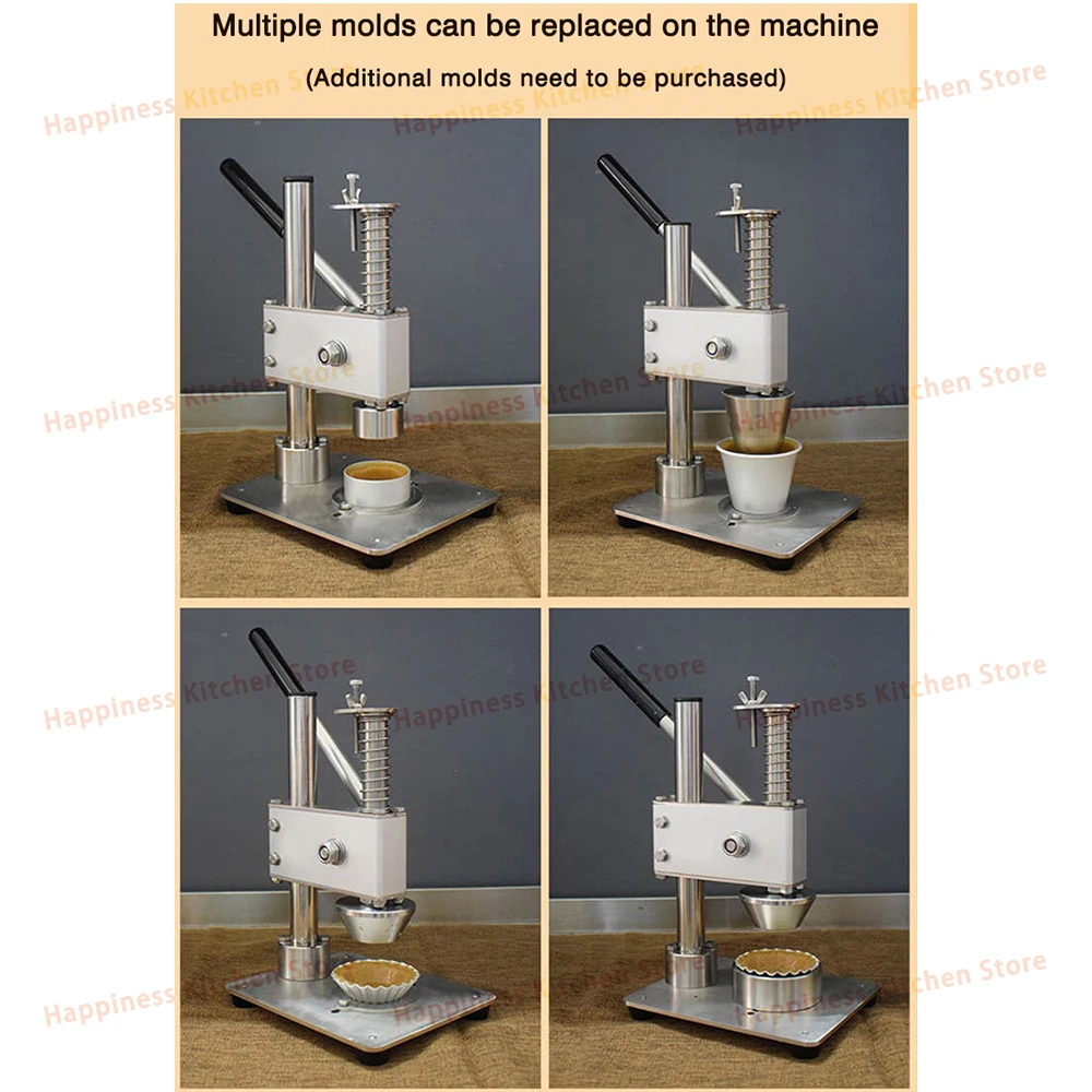 Komercyjna ręczna maszyna do Tart jajek nieprzywierająca foremka na babeczki ze stali nierdzewnej wiele rozmiarów forma do pieczenia narzędzie do