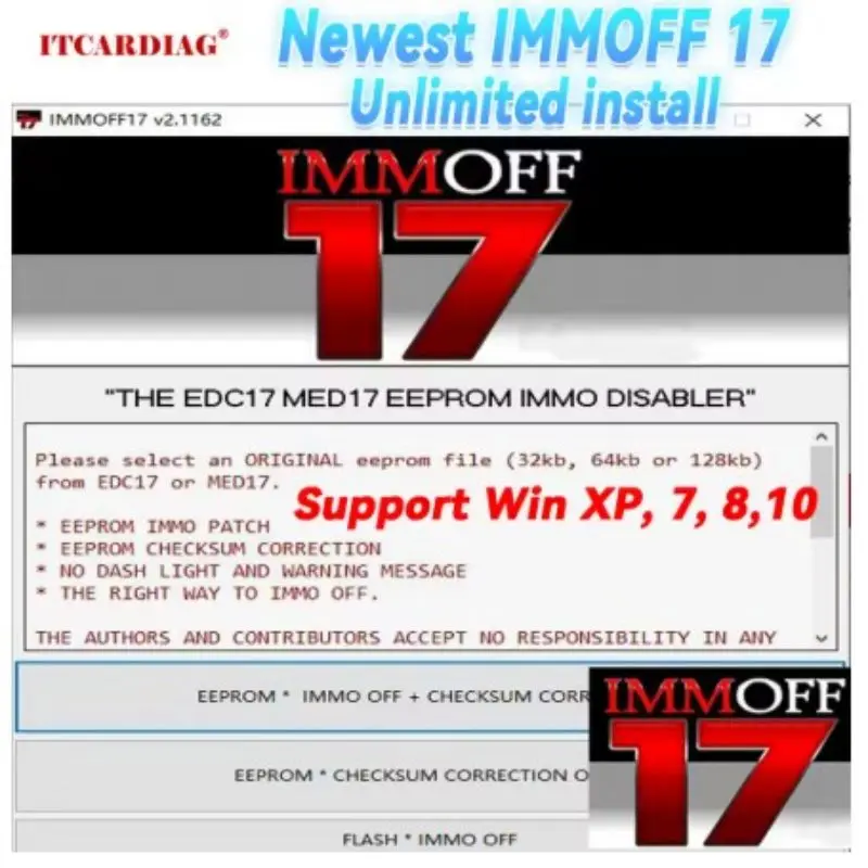 

Newest Software IMMOFF17, unlimited installation EDC17 Immo Off Ecu, Immoff 17 NEUROTUNING Program