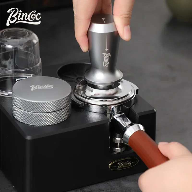 

Bincoo coffee powder press Italian elastic balance powder press 51/58mm stainless steel thread powder hammer