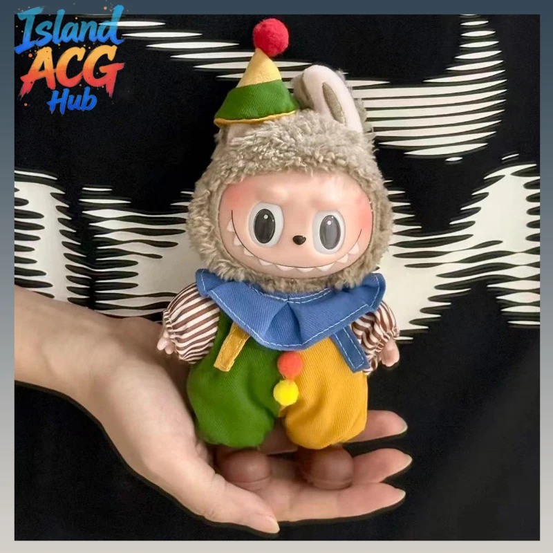 

17cm Labubu Clothes Compatible 1st 2nd 3rd Generation Universal Outfits for Vinyl Plush Dolls Keychain Accessories