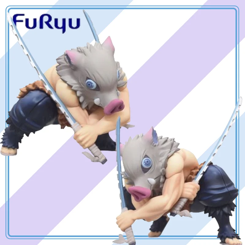 

【100%original】FuRyu Demon Slayer: Kimetsu No Yaiba Nudoru Stopper Figure - Hashibira Inosuke Garage Kit Action Figure Gifts Toys