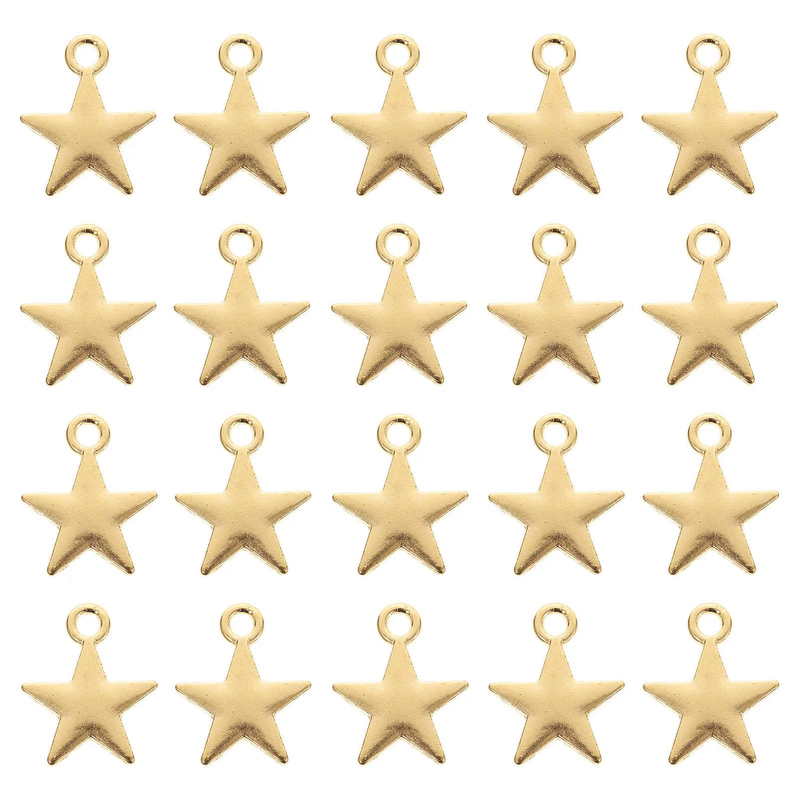 

30Pcs Five-Pointed Star Pendant Charms DIY Alloy Jewelry Making Necklace Bracelet Decorative Ornaments Five-Pointed Star Pendant