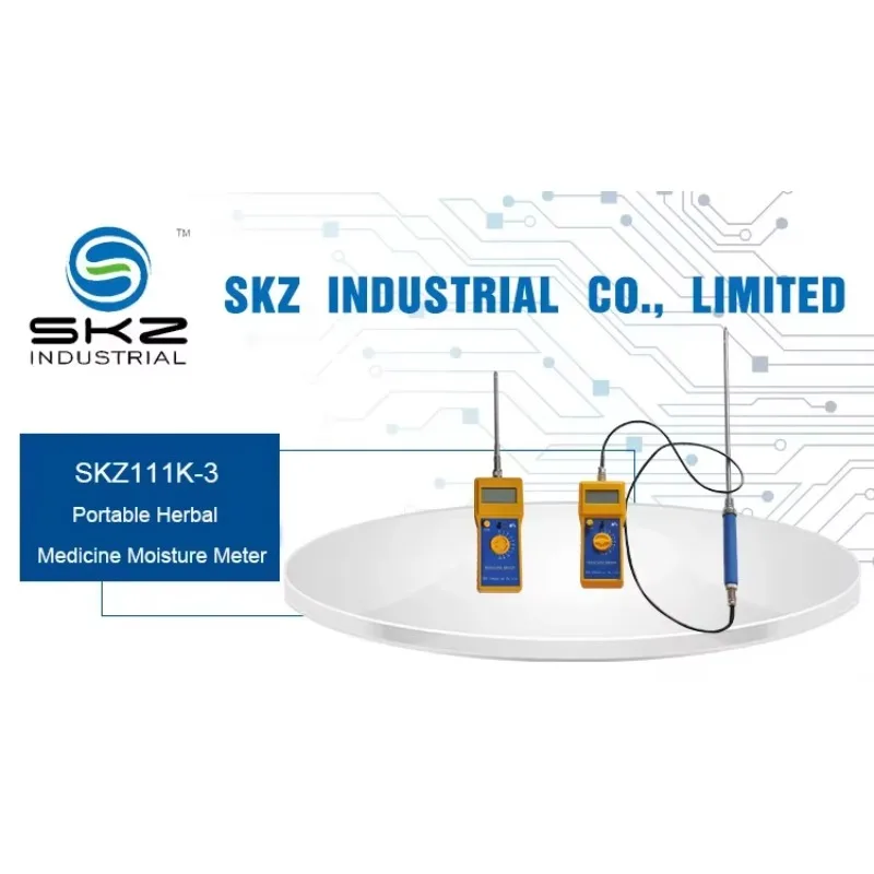 

2025SKZ111K-3 Высокое качество 600 мм Длина зонда Травяная медицина Порошок Измеритель влажности