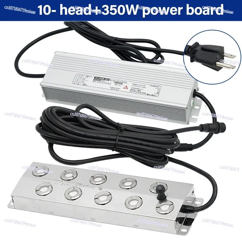 10-Head Ultrasonic Atomizer, Automatic Diffuser, Cold Mist Machine Atomizer with Power Supply