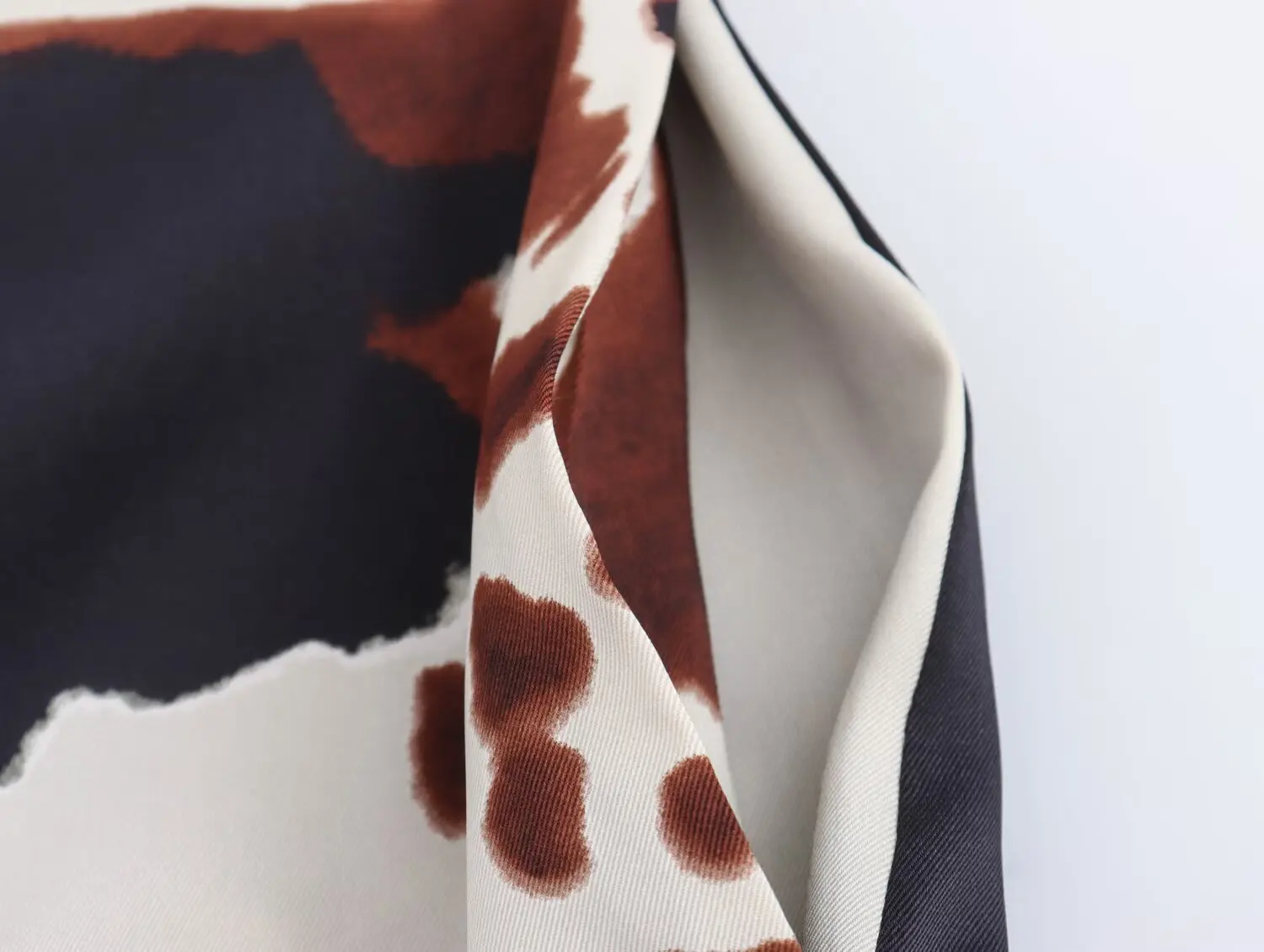 2025 Summer Women's Clothing European and American Style Fashionable Animal Print Casual Mid-Rise Straight Trousers