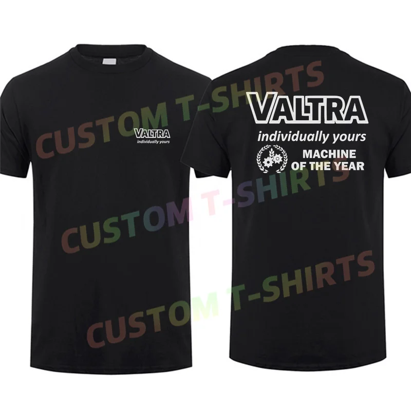 2024 Men T Shirt Casual Valtra Logo T-shirt Graphic Summer Short Sleeves 100% Cotton S-3XL