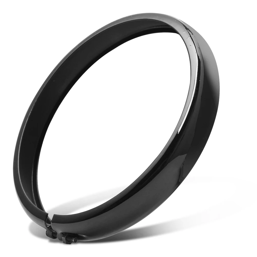 Motorcycle Black 5.75\'\' Headlight Headlamp Trim Ring For Harley Sportster Iron XL 883 1200 Dyna Softail Street Bob
