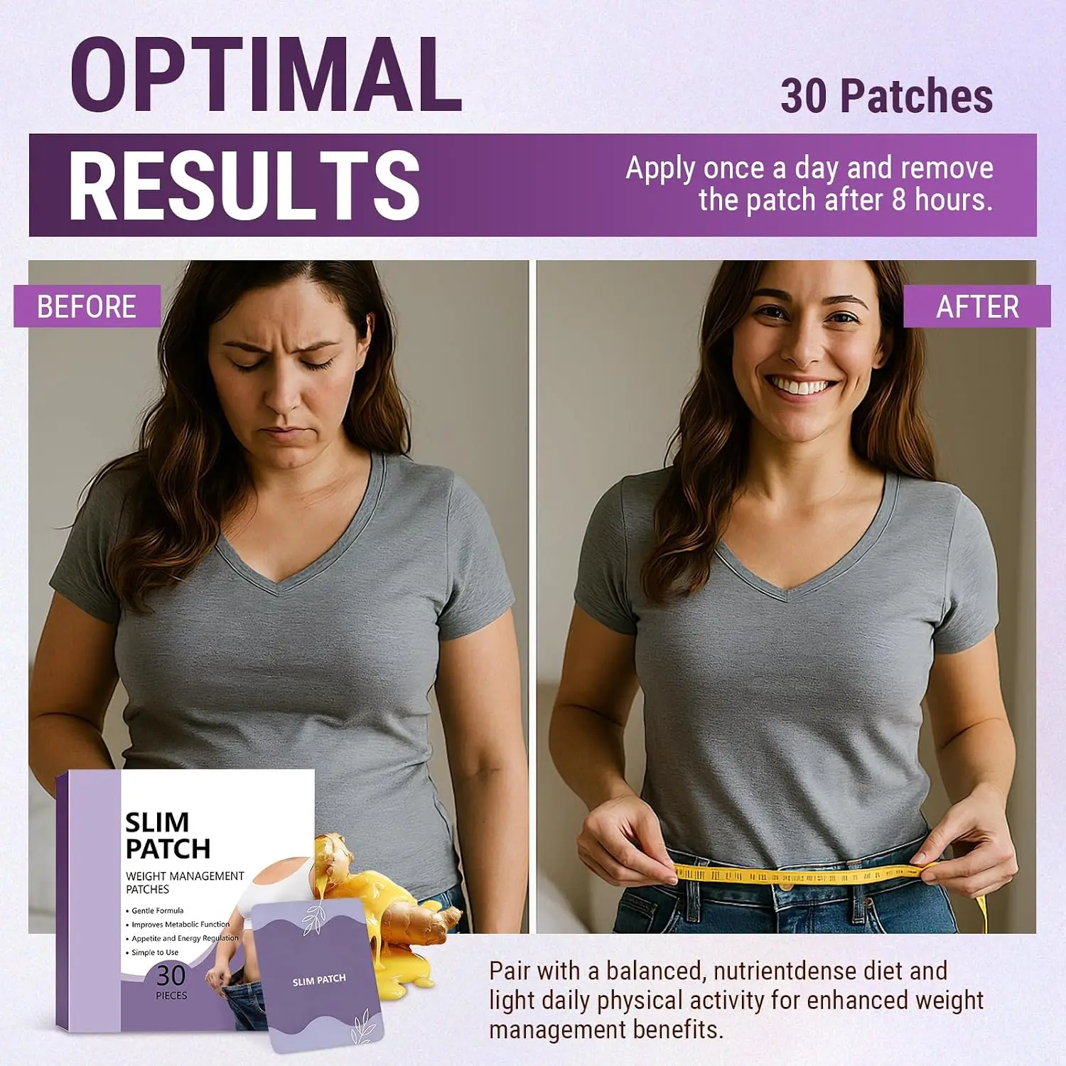 Akemi Slim Patch 2026New 150 Counts Ultra-Thin Body Slimming Patches Discreet Comfortable Slim Patch Unisex for Men Women 5Boxes