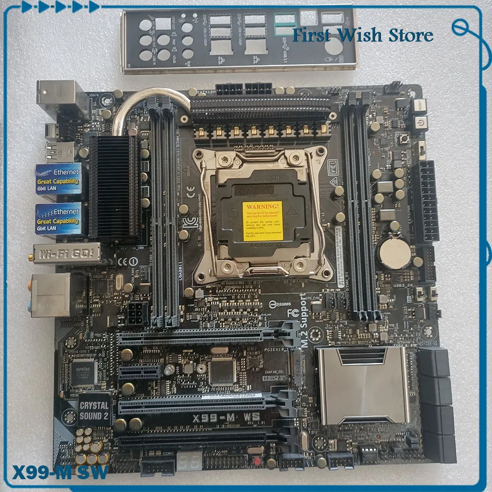 For A-S-U-S Workstation motherboard Support 2011-3++i7++E3+V3 full range of processors X99-M SW