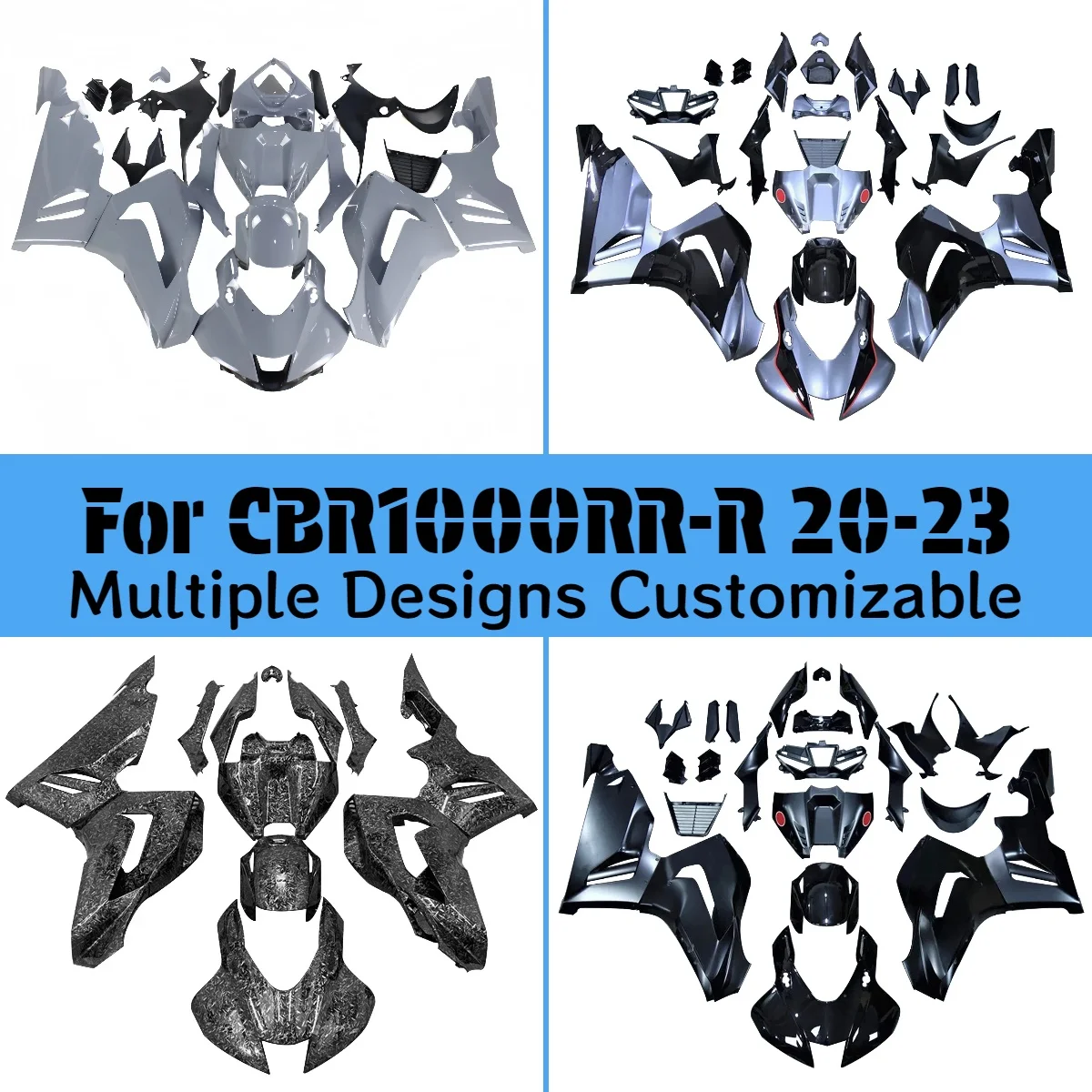 

For HONDA CBR 1000RR-R 2020-2023 New Style Fairings CBR1000RR-R 20-23 Customizable Motorcycle Fairing Kit Fit