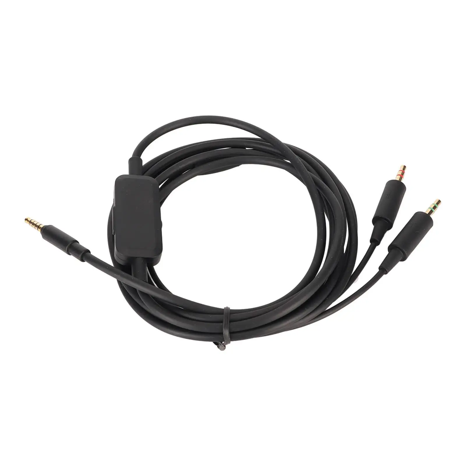 

Oxygen Free Copper Headphone Cable w/ Volume Control - Lossless Sound Quality - Plug & Play for music Cable