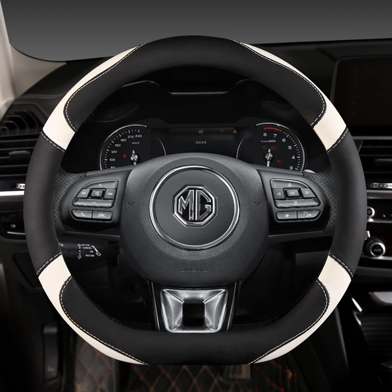 

Microfiber Leather D Shape Car Steering Wheel Cover For MG ZS HS 2017 2018 2019 2020 MG GS 2016-2020 eHS 2020 Auto Accessories