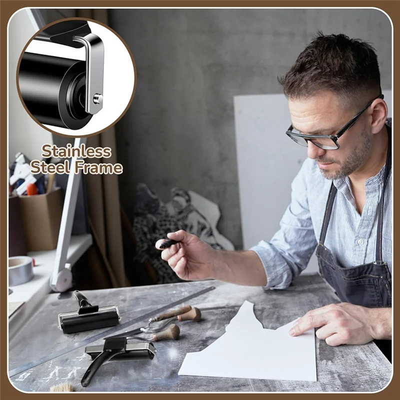 

T19C 6 шт. резиновый валик идеально подходит для склеивания печати чернила ремесленный пресс печать шпалери штампы скрапбуки