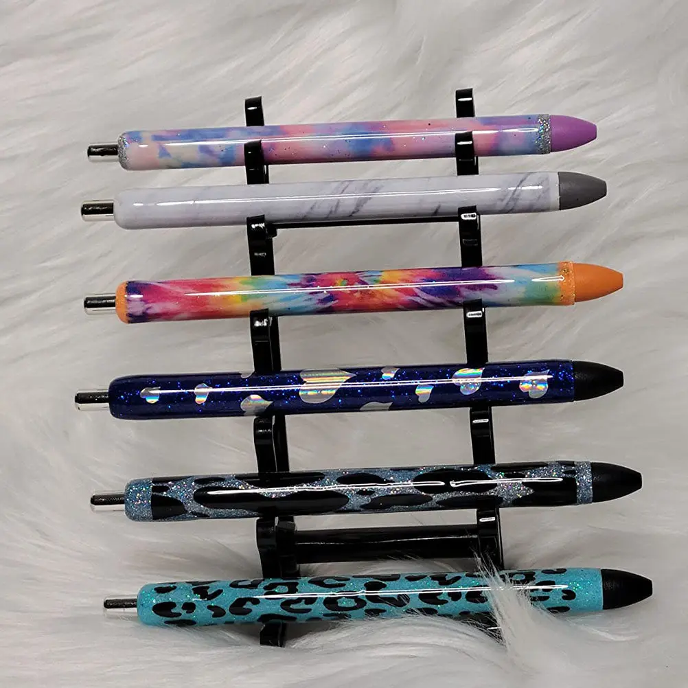 Acrylic Eyeliner Display Rack Makeup Organizer for Eyebrow Pencils Lip Gloss Pens Retail Counter Stand