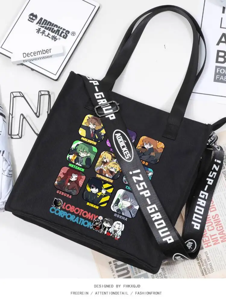 Brainleaf Company Merchandise Ruined Library Employee Cheese Game Anime Handtasche Schulter-Crossbody-Tasche