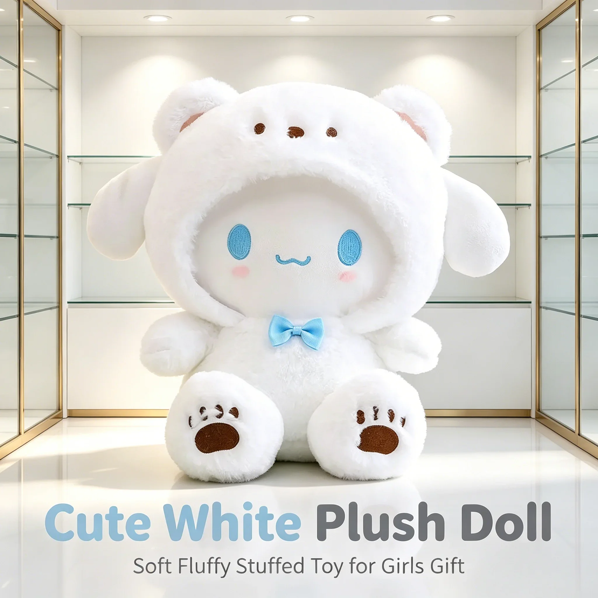 Niedliche Weiche Sanrio Plüschpuppen mit Kleidung Kuromi Pochacco Cinnamoroll Raumdekoration Kindergeschenk – Detail 5