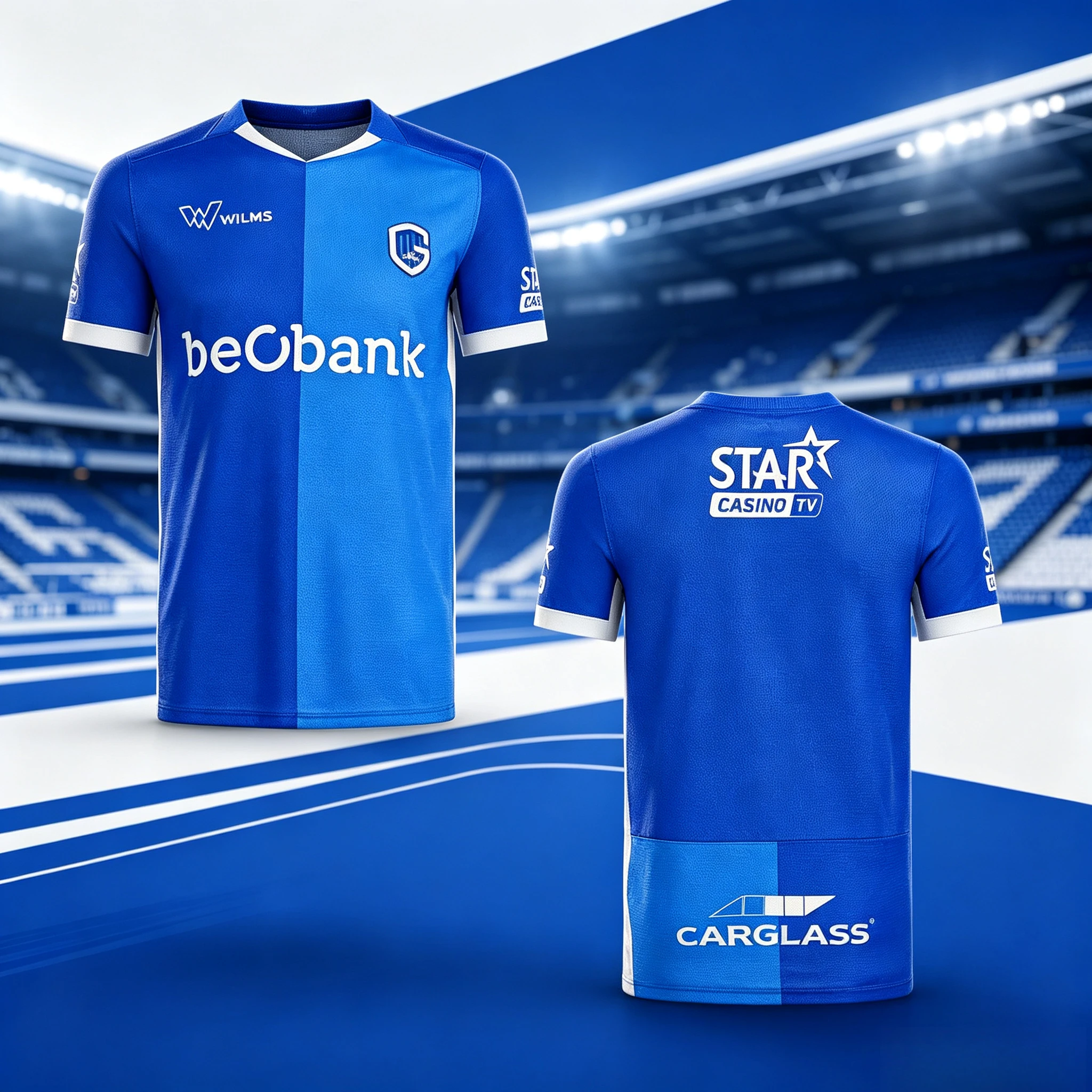 2026_27 Season KRC Genk 3D Printed Unisex Football Jersey, Men Women Mesh Breathable Oversize Quick Drying Jersey Tshirt