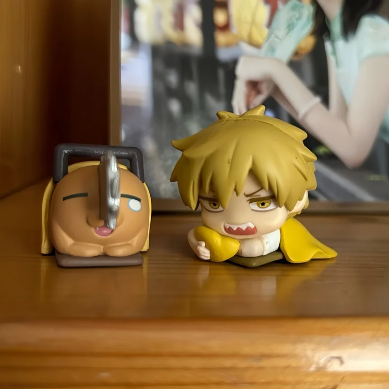 

Японская аутентичная фигурка STASTO Chainsaw Man: Sleep Edition, новая цветовая серия Gacha, Почита, Хаякава Аки, Пава, Макима, модель-игрушка, подарок