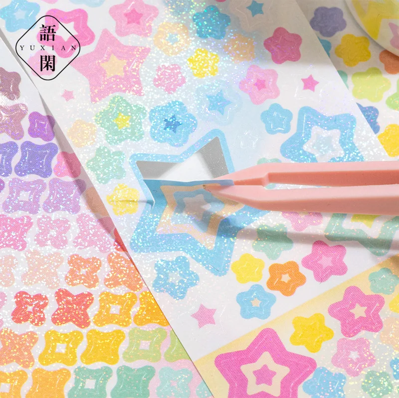 1pcs/1lot Scrapbooking Stickers Decorative Adhesive Tapes Starlight Tour Pet Japanese Stickers