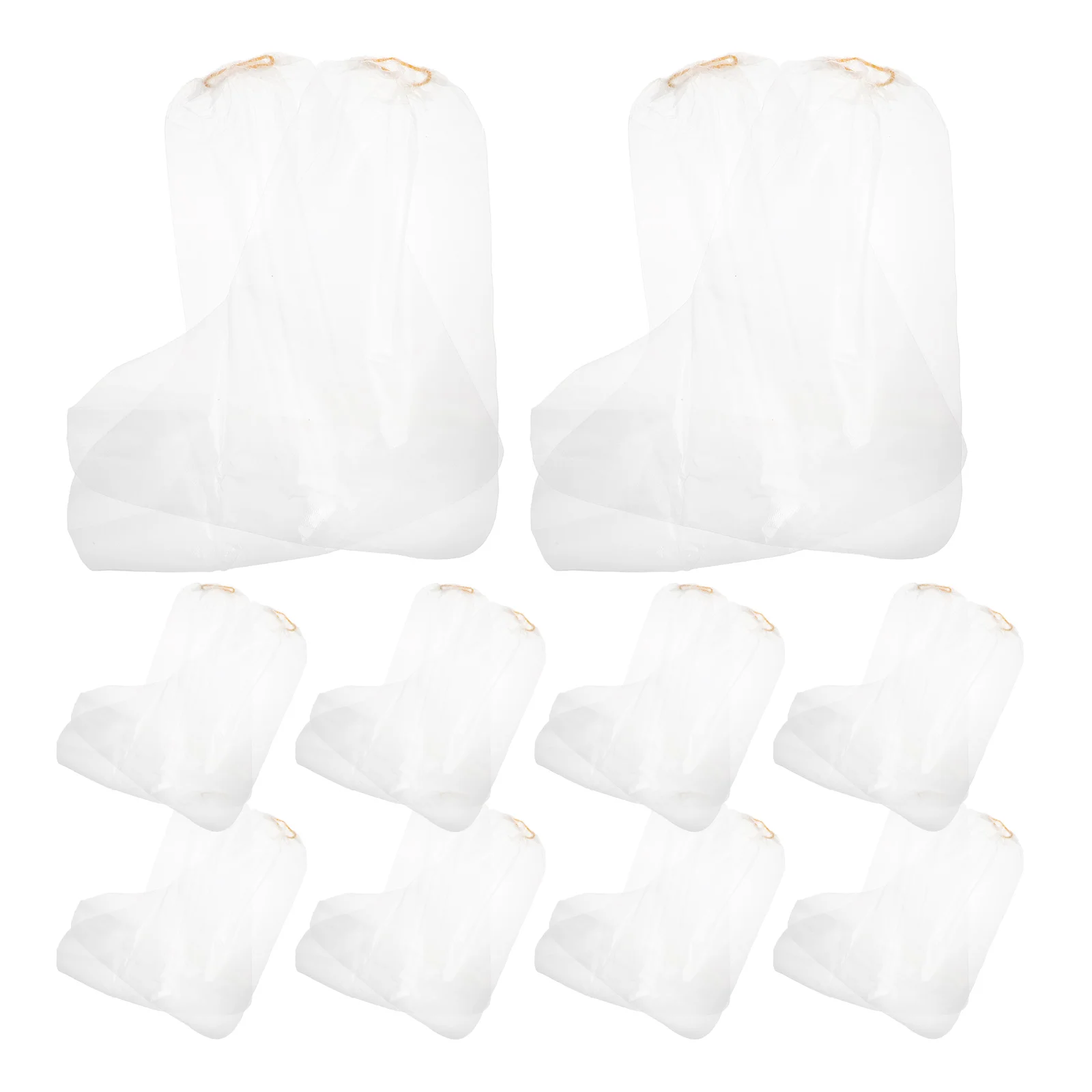 10 pares de cubiertas desechables para botas de lluvia, impermeables y gruesas para zapatos, zapatillas, Camping, senderismo, protectores de zapatos de plástico para el hogar