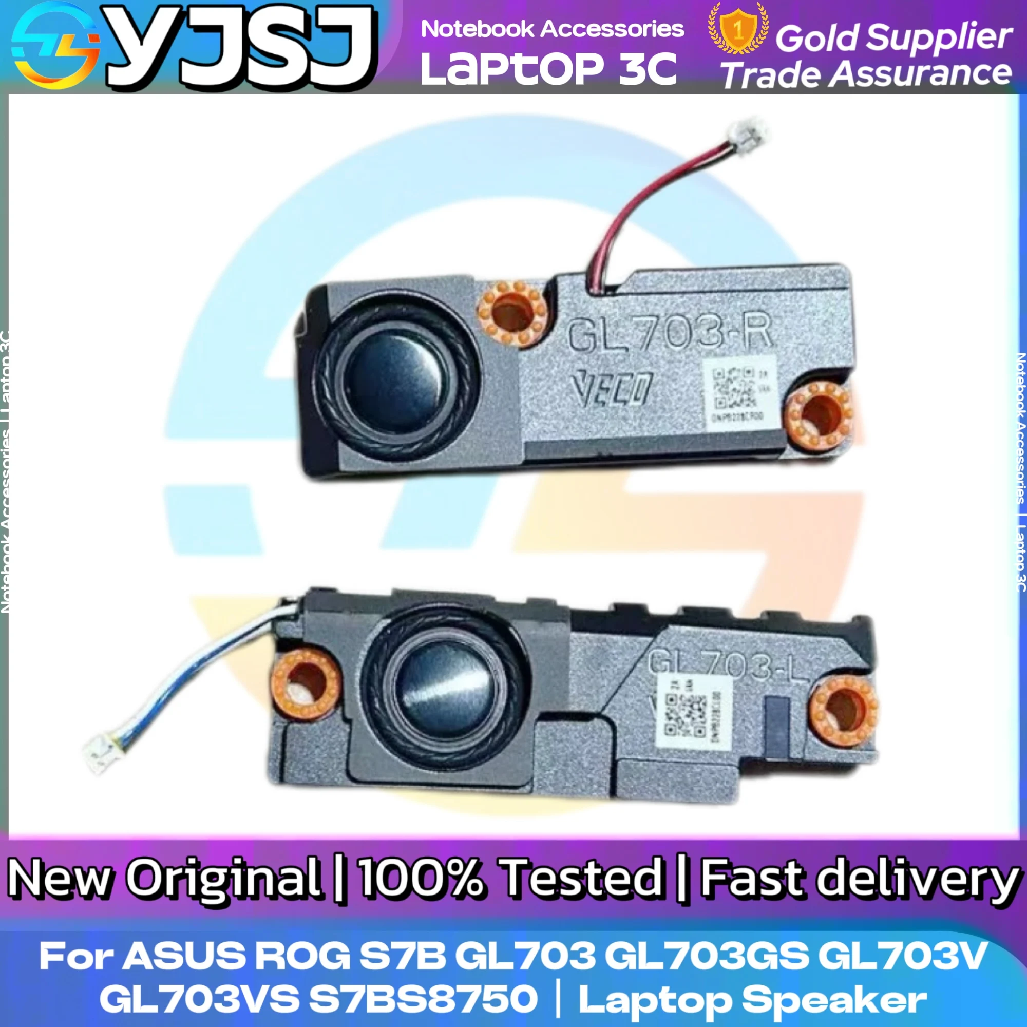 

New Original Laptop speaker For ASUS ROG S7B GL703 GL703GS GL703V GL703VS S7BS8750 built-in speaker horn DNPB228CL00 DNPB22CR00