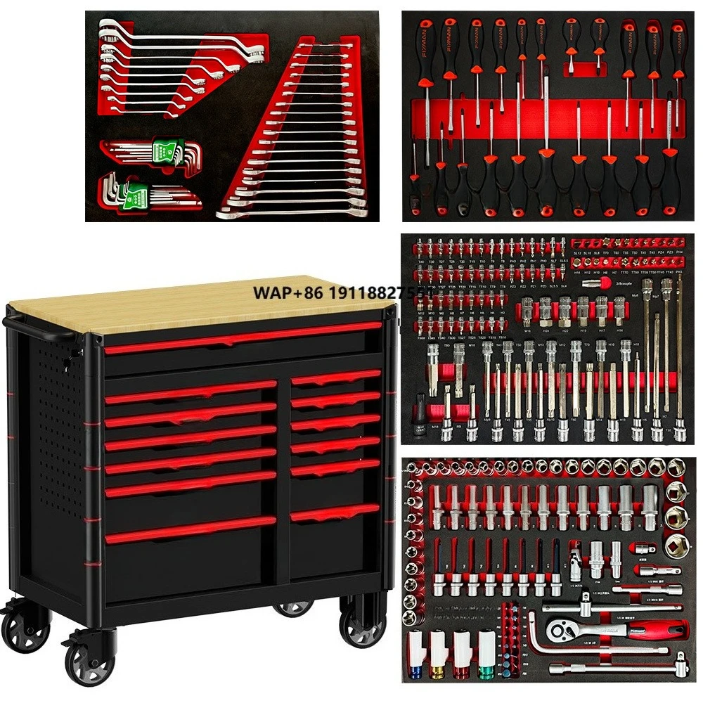 

Наборы инструментов Trihero 251 шт. Международные универсальные инструменты для ремонта автомобилей, 13-ящик, шкаф для инструментов для автомобильной мастерской, горячая заводская цена