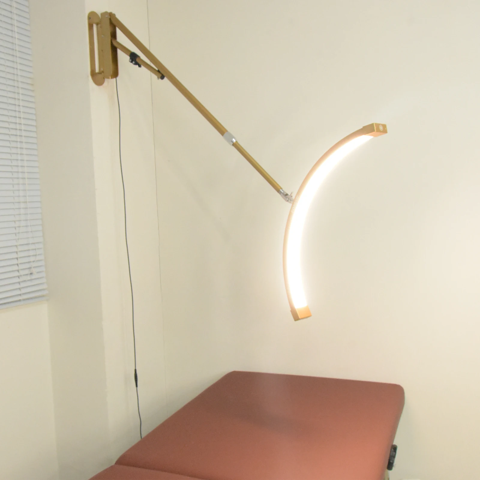 Fusitu 24Inch Multi-Directional U-Shaped LED Wall Mounted Half Moon Lamp Beauty Salon Fill Light Lashes Beauty Nail Barbershop