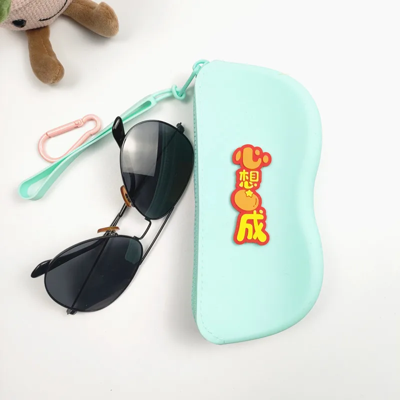 2025 Silikonowa torba na okulary z zamkiem błyskawicznym Wodoodporna torba na monety kosmetyczne Etui dla kobiet Dziewczęta Candy Color Dustproof Glasses B1