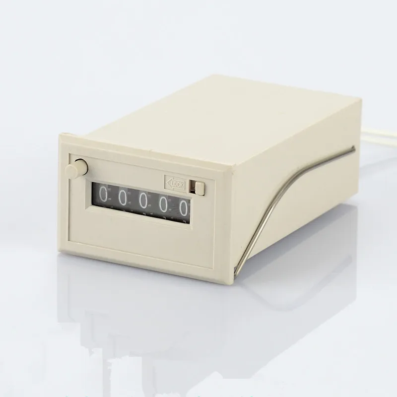 1PC Electromagnetic Counter Switch 5 Digit For Counting With Interval Reset 24/110/220V